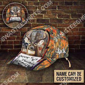 Custom Name Deer Hunter Forest All Over Printed Classic Cap
