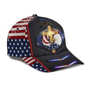 Fourth Of July God Bless American All Over Printed Classic Cap