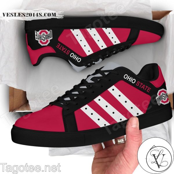 Ohio State Buckeyes Print Stan Smith Shoes Style