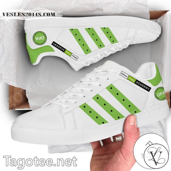 Oliver Finley Academy of Cosmetology Logo Stan Smith Shoes