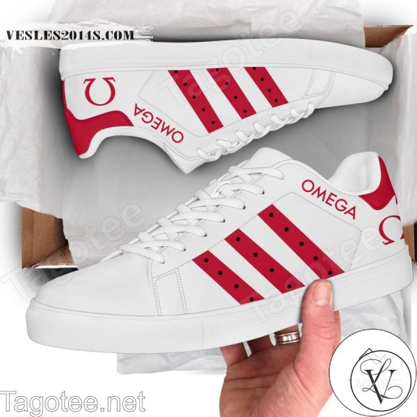 Omega SA Logo Print Stan Smith Shoes