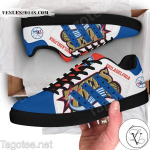 Philadelphia 76ers Print Stan Smith Shoes Style