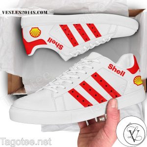 Royal Dutch Shell Logo Print Stan Smith Shoes