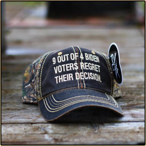 9 Out Of 4 Biden Voters Regret Their Decision Hat Cap