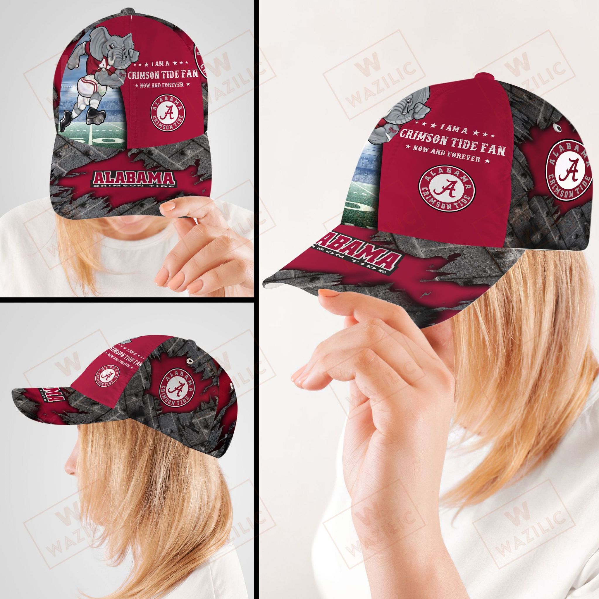 Alabama Crimson Tide I Am A Fan Now And Forever Cap Hat Alabama Crimson Tide I Am A Fan Now And Forever Cap Hat