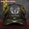 America Flag Skull Racing Custom Name Cap 1