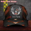 America Flag Skull Racing Custom Name Cap 4