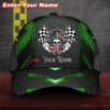 America Flag Skull Racing Custom Name Cap 5