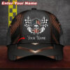 America Flag Skull Racing Custom Name Cap 6