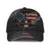 America Flag Wings Cross All Over Printed Classic Cap
