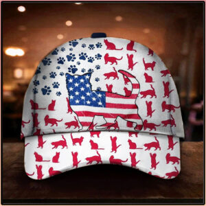 American Flag Cat Cap