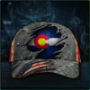 American Flag Colorado State Cap