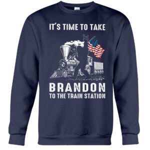 American Flag Its Time To Take Brandon To The Train Station 2D Hoodie Shirt
