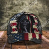 American Flag Skull Crack All Over Printed Cap
