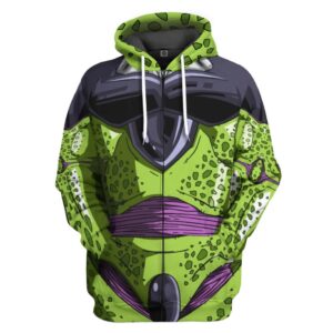 Anime Dragon Ball Cell 3D Hoodie Shirt