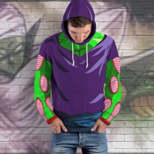 Anime Dragon Ball Piccolo 3D Hoodie Zip Hoodie