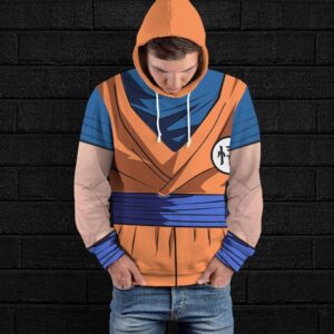 Anime Dragon Ball Son Goku 3D Hoodie Zip Hoodie