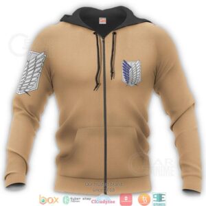 Aot Wings Of Freedom Scout Costume Attack On Titan 3D Shirt Hoodie