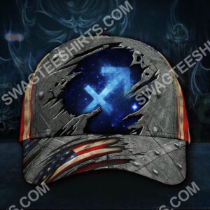 Archer Zodiac America Flag All Over Printed Classic Cap