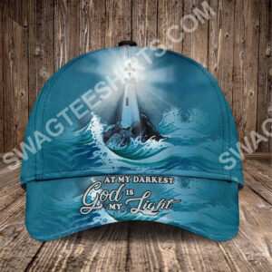 At My Darkest God Is My Light All Over Printed Classic Cap