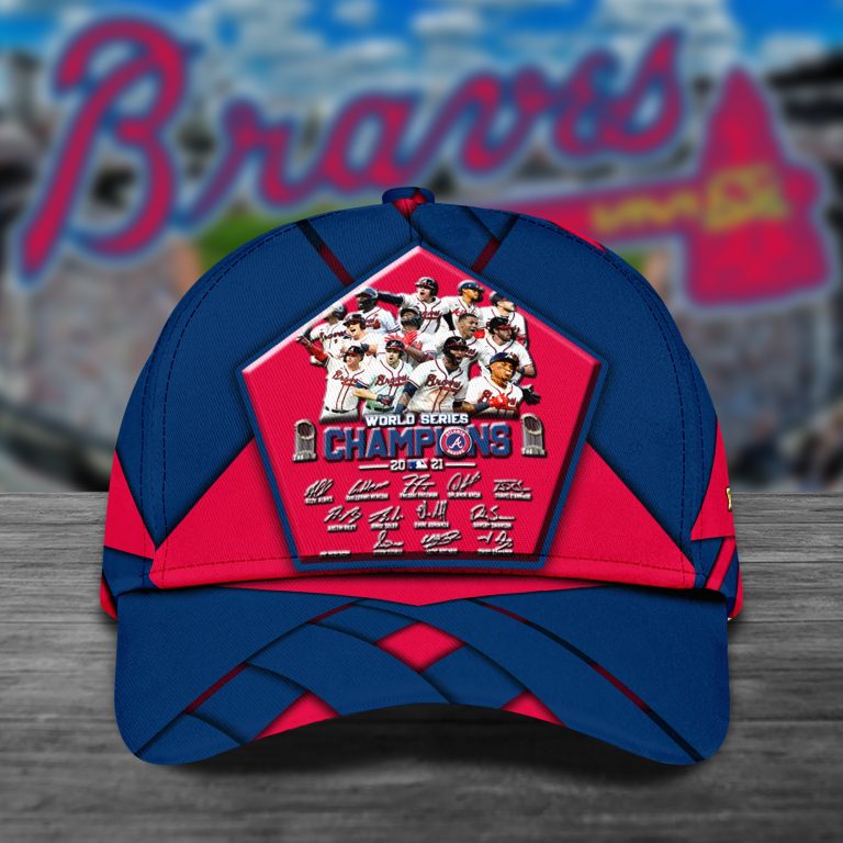 Atlanta-Braves-Champions-With-Signature-World-Series-Champions-Personalized-Custom-Cap-Hat-1