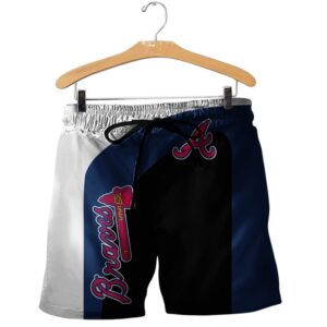 Atlanta Braves White Blue Black 3D Shirt Hoodie