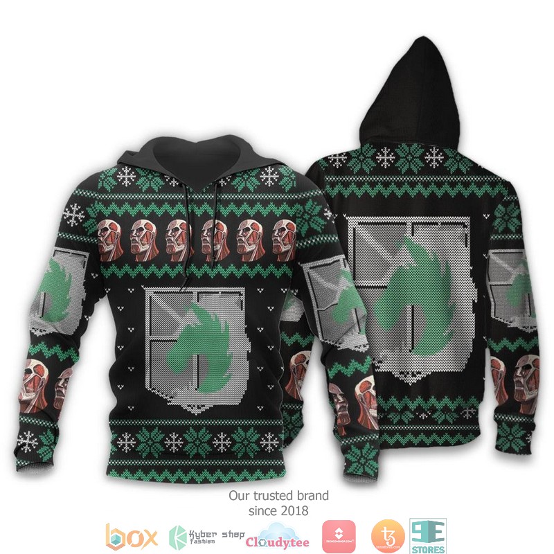 Attack On Titan Military Badged Police Clothes 3D Shirt Hoodie Attack On Titan Military Badged Police Clothes 3D Shirt Hoodie