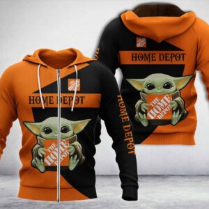 Baby Yoda Home Depot Company Hoodie Zip Hoodie