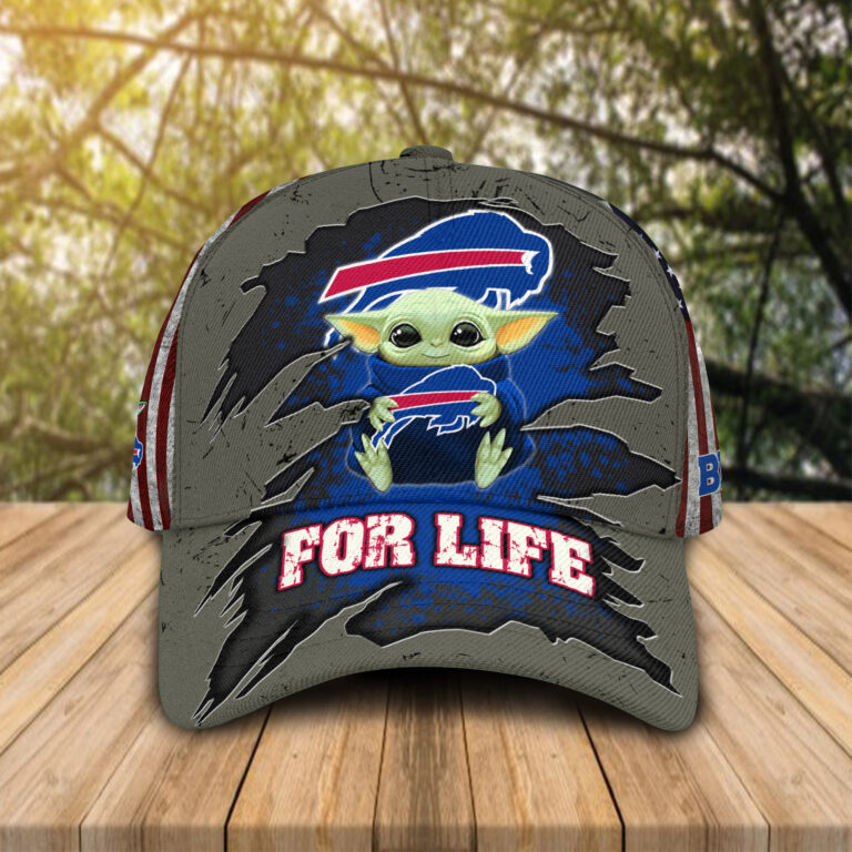 Baby Yoda Nfl Buffalo Bills For Life Cap Baby Yoda Nfl Buffalo Bills For Life Cap