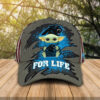 Baby Yoda Nfl Carolina Panthers For Life Cap