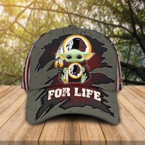 Baby Yoda Nfl Washington Football Team For Life Cap
