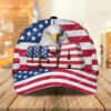 Bald Eagle American Flag All Over Printed Classic Cap