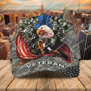 Bald Eagle American Flag Happy Veterans Day All Over Printed Classic Cap
