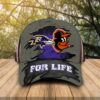 Baltimore Ravens Baltimore Orioles For Life Cap Hat