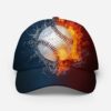 Baseball Fire And Water Cap