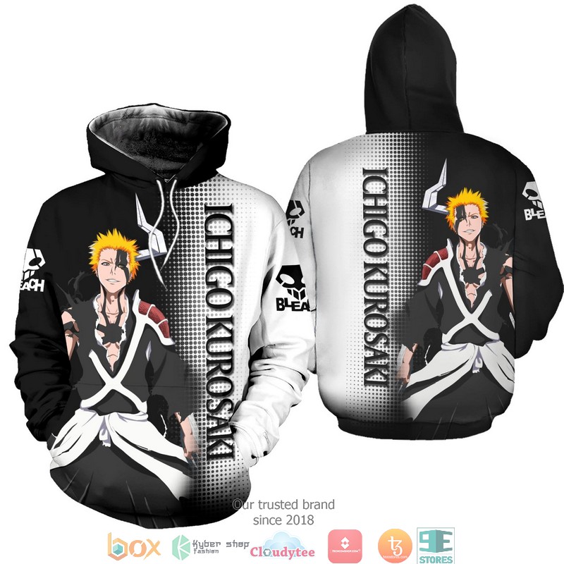 Bleach Ichigo Costume Bleach Anime 3D Shirt Hoodie Bleach Ichigo Costume Bleach Anime 3D Shirt Hoodie