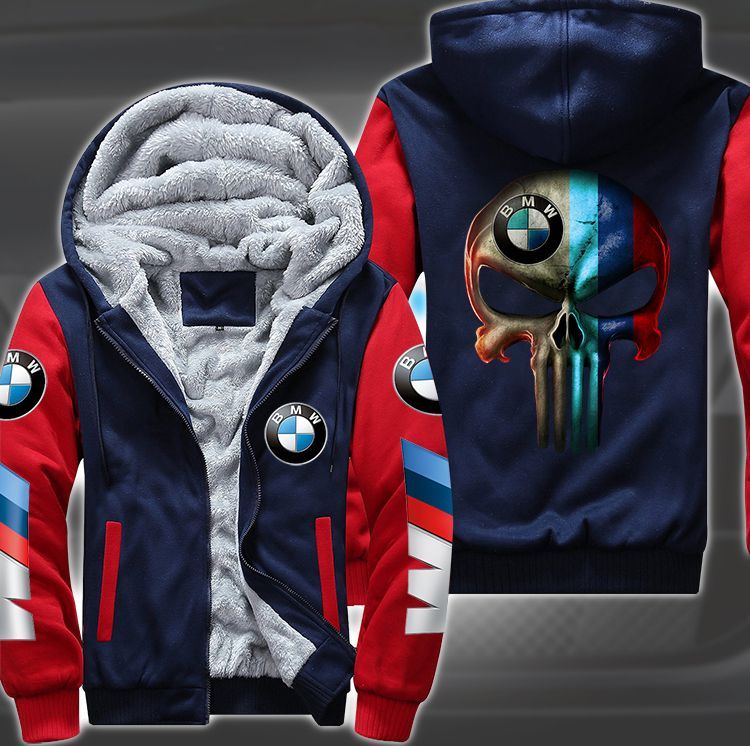 Bmw Skull Fleece Hoodie Jacket Bmw Skull Fleece Hoodie Jacket