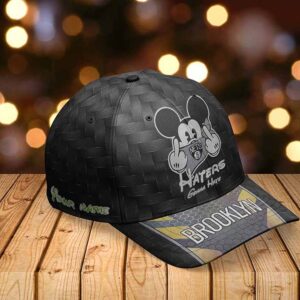 Brooklyn Nets Mickey Mouse Haters Gonna Hate Custom Name Hat Cap