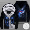 Buffalo Bills Lava Skull Zipper Fleece Hoodie