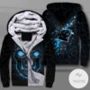 Carolina Panthers Lava Skull Zipper Fleece Hoodie