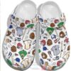 Cartoon Baseball Ball Cap Batter Pattern Crocs Crocband Clog