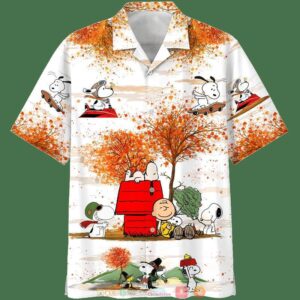 Charlie Brown And Snoopy Autumn Time 3D Shirt Hoodie