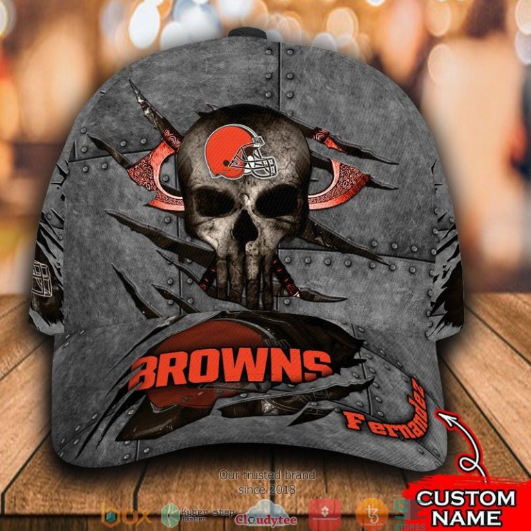 Cleveland-Browns-Skull-Nfl-Custom-Name-Cap-1