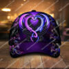 Couple Dragon And Rose All Over Printed Classic Cap