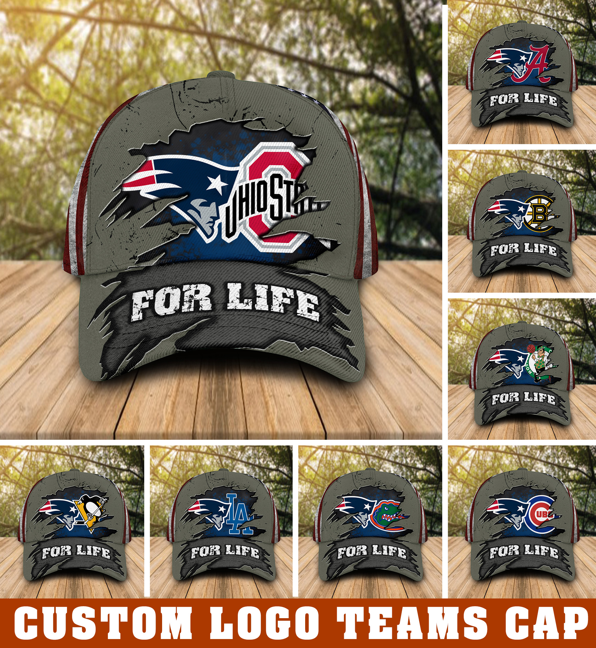 Custom Logo Sport Teams For Life Cap Custom Logo Sport Teams For Life Cap