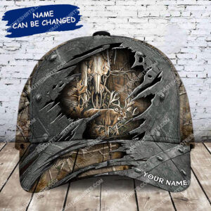 Custom Name Deer Hunting All Over Printed Classic Cap