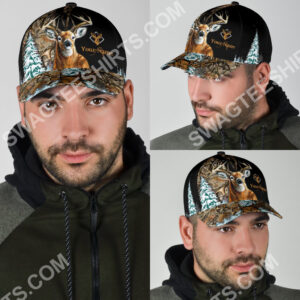 Custom Name Deer Hunting Camouflage All Over Printed Classic Cap
