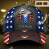 Custom Name Eagle American Flag All Over Print Classic Cap
