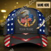 Custom Name Eagle American Veteran All Over Print Classic Cap