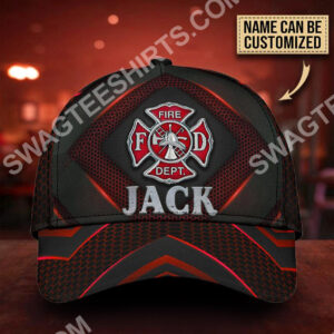 Custom Name Firefighter All Over Printed Classic Cap